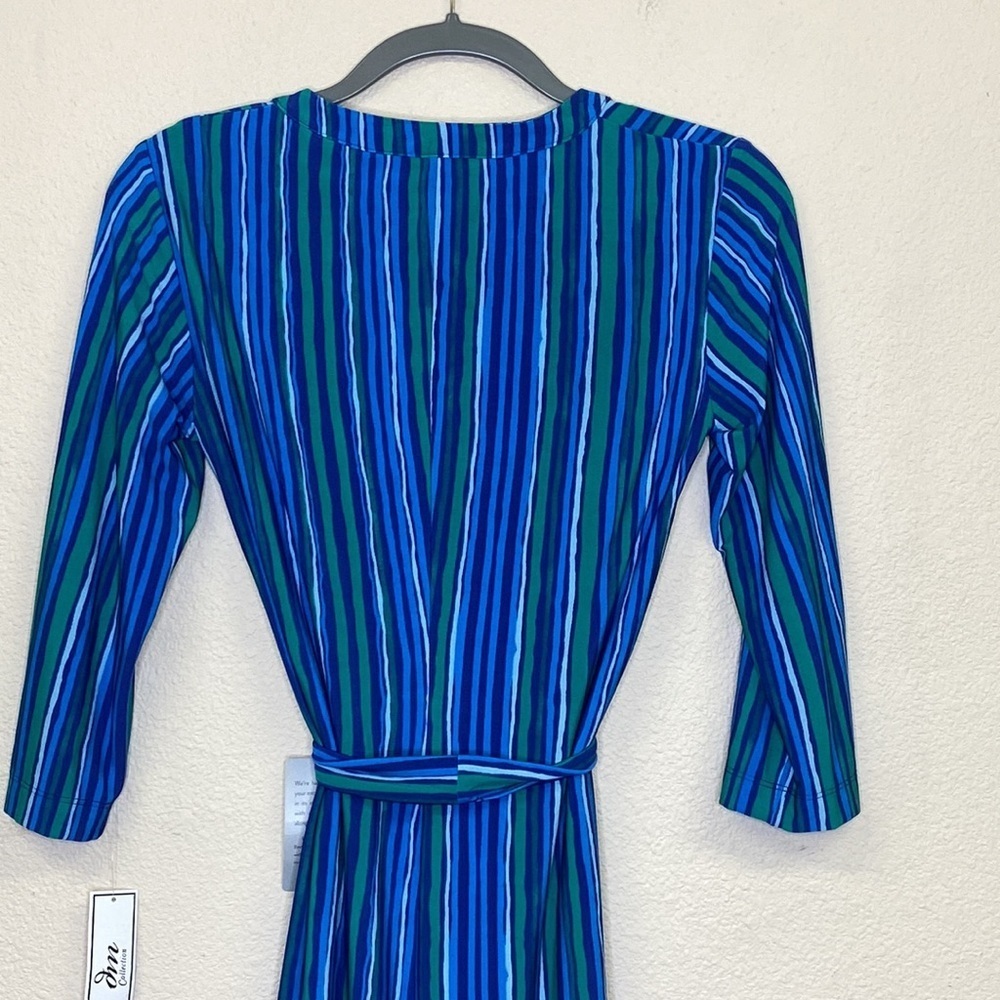 dm collection Striped Jersey Dress NWT Size 0 - Picture 7 of 15